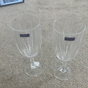 Marquis by Waterford omega iced beverage glass set of 2  81/4 inches tall